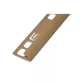   Pvc pozitív élvédő profil 12,5mm/2,5m sötét bézs 012007