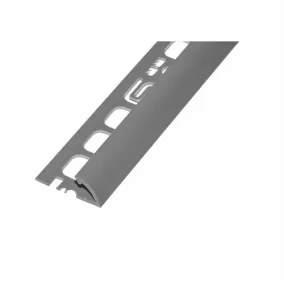   Pvc pozitív élvédő profil 8mm/2,50m, világos szürke 018002