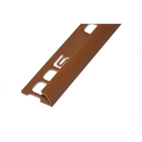 Pvc pozitív élvédő profil 8mm/2,50m karamell 018008