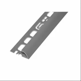   Pvc pozitív élvédő profil 9/10mm /2,50m világos szürke 019002