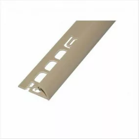   PVC pozitív élvédő profil 9/10mm 2,5m sötét beige 019007