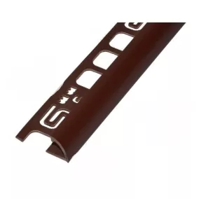   Pvc pozitív élvédő profil 9/10mm /2,50 világosbarna 019009