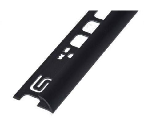 PVC pozitív élvédő profil 9/10mm 2,5m fekete