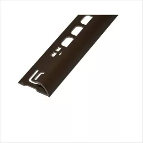   Pvc pozitív élvédő profil 9/10mm /2,50m csokoládé 019084