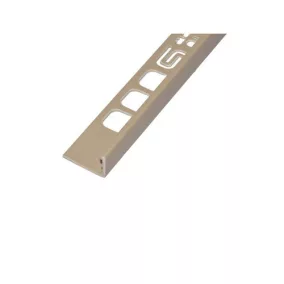 Pvc L élvédő profil 10,5mm/2,5m világos beige 030006
