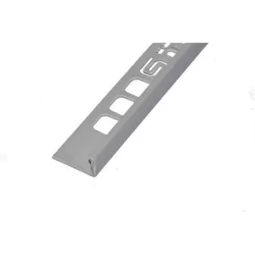 Pvc L élvédő profil 12,5mm/2,5m világos szürke 032002