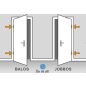 Pallótokos beltéri ajtó 90x210 jobb dusa