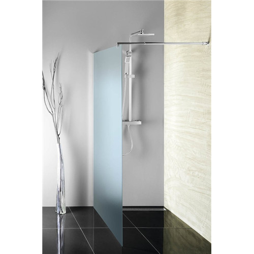 Aqualine Walk In Fix zuhanyfal, 100x190cm, matt üveg WI100