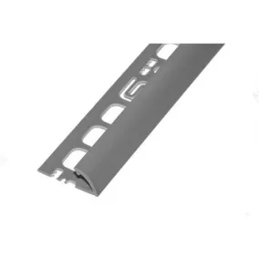   Pvc pozitív élvédő profil 9/10mm /2,50m középszürke 019003
