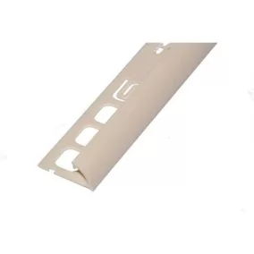   Pvc pozitív élvédő profil 9/10mm /2,50m, elefántcsont 019005