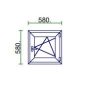 Ablak 60x60 műanyag bny easy jobb