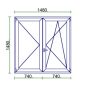 Ablak 150x150 kfny-bny jobb műanyag ablak easy