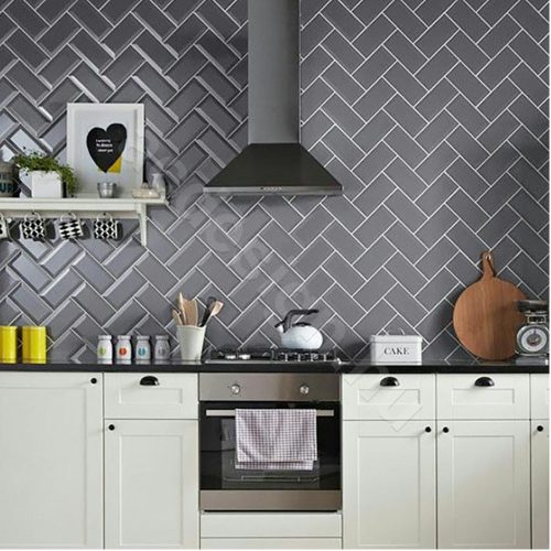 Biselado Brillo Metro Plata 10x20