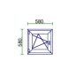 Ablak 60x60 műanyag bny easy bal