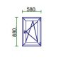 Ablak 60x90 Bny Műanyag Jobb Easy