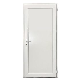   Ajtó műa. mellékbejárati bal 90X210 tele betétes portálzár FAM pánt (Delta) NYL.R3K