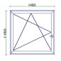 Ablak 150x120 bny balos műanyag