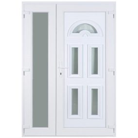   Ajtó műa. bejárati jobb w5k temze 140x210 kfny asz. 5 üveges