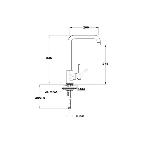 Mofém junior evo x mosogató csaptelep szögletes