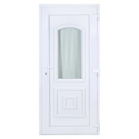   Ajtó műa. bejárati jobb w5k-pl8 odera 100*210 nagy üveges 