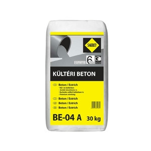 Sakret BE-04 "A" Kültéri beton-estrich 30kg/zsák 42zsák/raklap