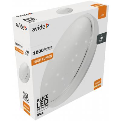 Avide Led mennyezeti lámpa IP44 Alice 18w 330*100mm ACLO33NW-18W-AL NW4000K