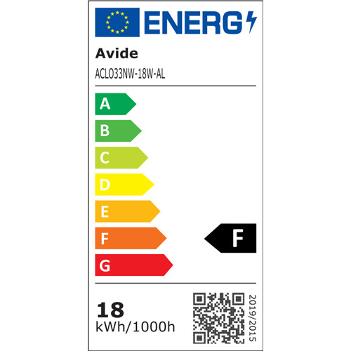 Avide Led mennyezeti lámpa IP44 Alice 18w 330*100mm ACLO33NW-18W-AL NW4000K