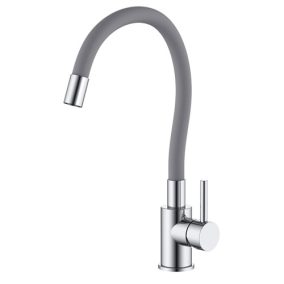 Medusa Topfix flexibilis álló mosogató csaptelep szürke