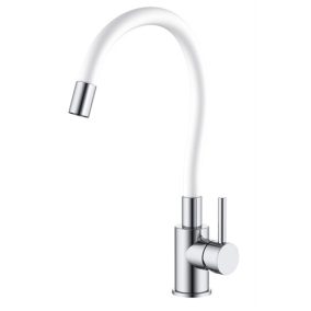 Medusa Topfix flexibilis álló mosogató csaptelep fehér