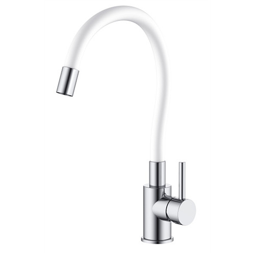 Medusa Topfix flexibilis álló mosogató csaptelep fehér