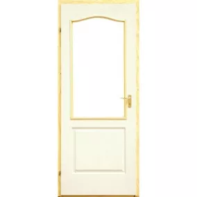   Gerébtokos beltéri ajtó 75x210 bal félig üvegezhető (dusa)