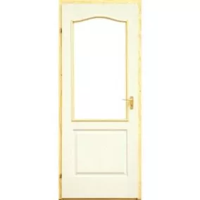   Gerébtokos beltéri ajtó 100x210 bal félig üvegezhető dusa
