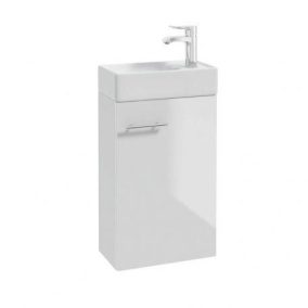   Kim 40 lapra szerelt fürdőszoba bútor mosdóval fehér 385x600x213 "átvevő"