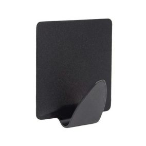 ASP Öntapadós akasztó, négyzet alakú fekete 3db-os