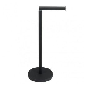 ASP Álló wc-papír tartó 15x15x45-54cm fekete