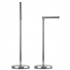 ASP Álló wc-papír tartó 15x15x45-54cm króm