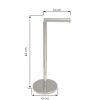 ASP Álló wc-papír tartó 15x15x45-54cm króm