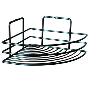 ASP Egyszintes sarokpolc fekete yoka