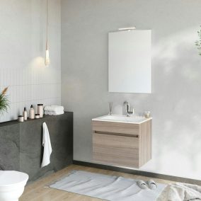   Savinidue-Bogota-fürdőszobabútor szett, mosdóval, tükörrel és lámpával BOGOTA60/RF(3/3)