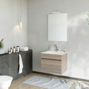 Savinidue-Bogota-fürdőszobabútor szett, mosdóval, tükörrel és lámpával BOGOTA60/RF(3/3)