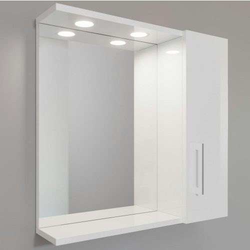 Savinidue-Rubino-fürdőszobabútor szett, 65cm  mosdóval, tükörrel és lámpával fehér 809+199LED (2/2)