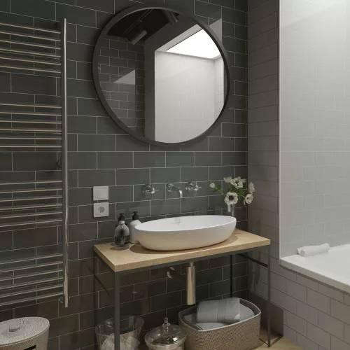 Golden-Metrotiles-Plane-Dark-grey 10x20cm 0,88m2/doboz 84doboz/raklap 