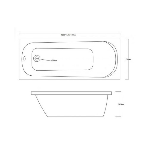 Star fürdőkád 150cm testformájú 