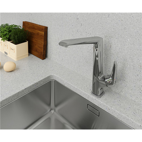 Mofém flow mosogató csaptelep álló szögletes KIFUTÓ