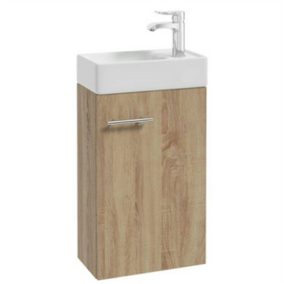   Kim 40 lapra szerelt fürdőszoba bútor mosdóval 385x600x213mm szonoma tölgy "átvevő"