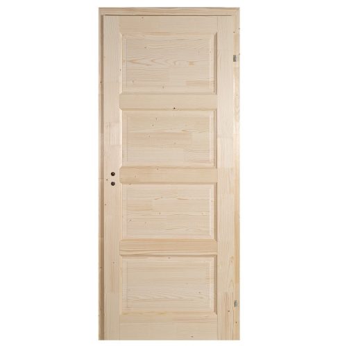 Zebra 4 p12 fenyő tele 90x210 beltéri ajtó jobb