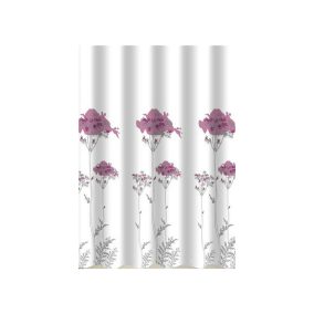 Flowers impregnált textil zuhanyfüggöny 180x200cm 