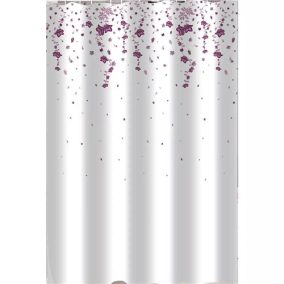 Mini flowers impregnált textil zuhanyfüggöny 180x200cm
