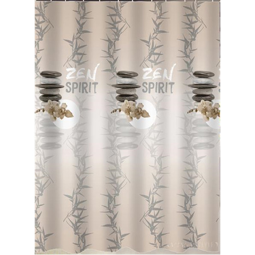 Zen spirit impregnált textil zuhanyfüggöny 180x200cm