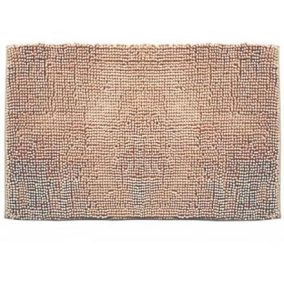 Fürdőszobaszőnyeg, kukacos, nille, karamell